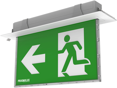 Pragmalux UNI Noodverlichting Vluchtwegverlichting 3W 60lm 24m LifePO4 1uur Wit Zelftest-3