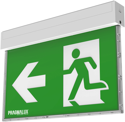 Pragmalux UNI Noodverlichting Vluchtwegverlichting 3W 60lm 24m LifePO4 1uur Wit Zelftest