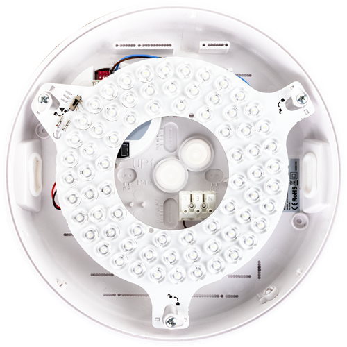 Pragmalux LED Plafonnière / Wandarmatuur Dura-S Wit Ø270 IP64 IK10 max.9W 1050-1100lm 3000K-3500K-4000K 3-CCT + Casambi PIR sensor-4