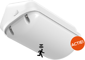 Pragmalux LED Gevelarmatuur Deca IP65 6.5-12W 3000K-4000K 2-CCT 650-1100lm Wit + Bewegingssensor