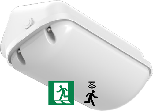 Pragmalux LED Gevelarmatuur Deca IP65 6.5-12W 3000K-4000K 2-CCT 650-1100lm Wit + Bewegingssensor & Noodmodule 3uur zelftest-10