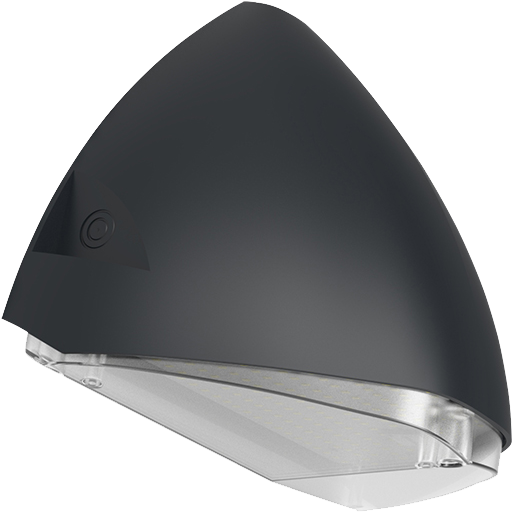 Pragmalux LED facadelampe Squalo IP65 13-27W 3000K 1750-3450lm Asymmetrisk antracit RAL7016 + dagslyssensor & nødmodul 3h manuel