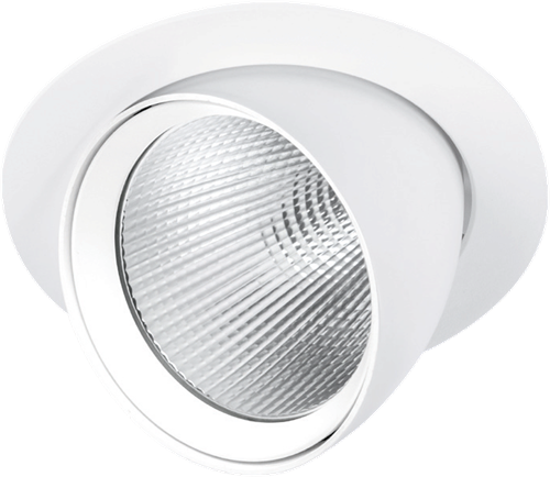 Pragmalux LED Richtspot Adjusto G2 24W 4000K CRI>90 PW 36D 3322lm Ø160 Buitenmaat - Gatmaat Ø146 Wit