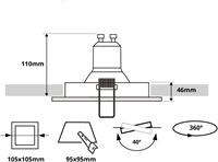led-inbouwspot-kantelbaar-verdiept-zwart-wit-verdiept-verzonken-dome-vierkant-pragmalux