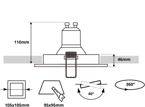 led-inbouwspot-kantelbaar-verdiept-zwart-wit-verdiept-verzonken-dome-vierkant-pragmalux