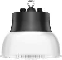 Pragmalux LED Lowbay Copa G2 30-100W 3500-13500lm 3000-4000K 2-CCT 1-10V dimbaar Zwart RAL9017 - Excl. Kap