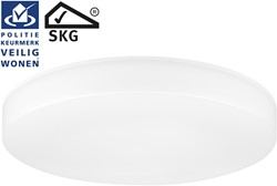 Pragmalux LED Plafonnière / Wandarmatuur Lumio-M Wit Ø335 IP65 IK10 7,5-19W 850-2400lm 2700K-3000K-4000K 3-CCT UGR<19