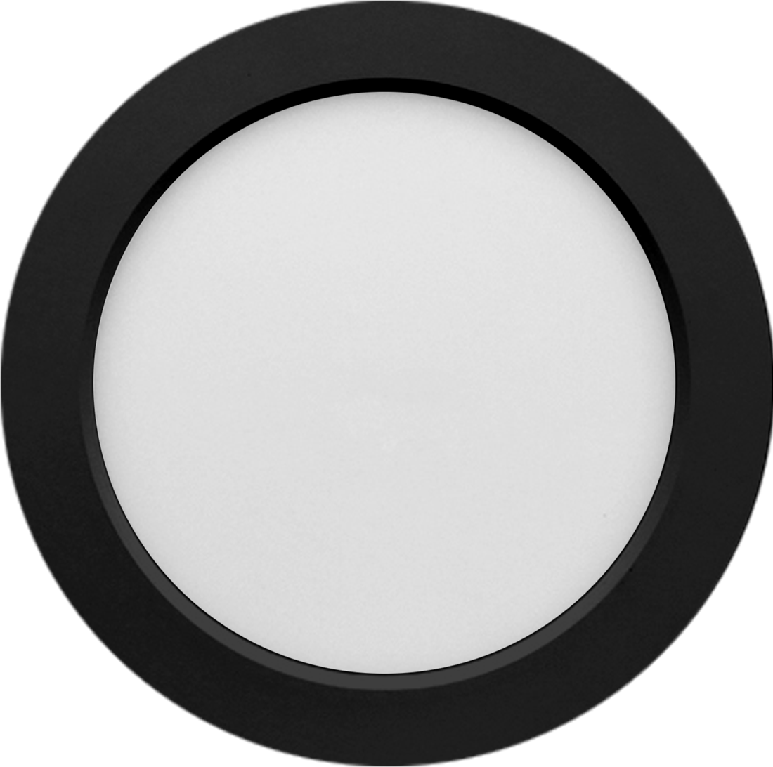 Pragmalux LED Indbygget/Overflade Downlight Luna G2 IP44 sort ramme Ø165 Yderstørrelse