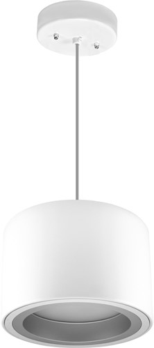 Pragmalux LED Pendel Downlight Mado 205 Mat IP40 25W 3000K 2950lm Ø205 Buitenmaat - Hoogte Ø190 UGR<18