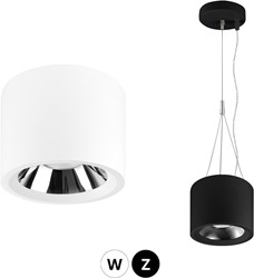 Downlight Mondial 3-CCT CRI90 + UGR<19 Opbouw/Pendel