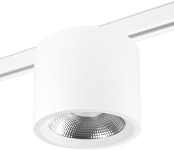 Pragmalux LED Downlight Mondial IP54 facet wit 3-fase track 6-19,5W 725-2450lm 3000K-3500K-4000K 3-CCT CRI>90 UGR<19 60D Ø180x140(H) Buitenmaat +Philips driver