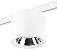 Pragmalux LED Downlight Mondial IP54 hoogglans wit 3-fase track 6-19,5W 725-2450lm 3000K-3500K-4000K 3-CCT CRI>90 UGR<19 60D Ø180x140(H) Buitenmaat +Philips driver