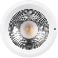 Pragmalux LED Downlight Mondial IP54 facet wit opbouw 13,5-25,5W 1700-3200lm 3000K-4000K 3-CCT CRI>90 UGR<19 60D Ø230x150(H) Buitenmaat +Philips driver & Noodmodule 1uur autotest-2