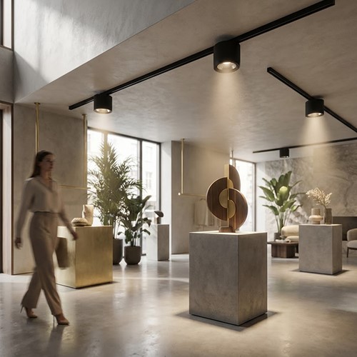 Pragmalux LED Downlight Mondial IP54 facet zwart 3-fase track 6-19,5W 725-2450lm 3000K-3500K-4000K 3-CCT CRI>90 UGR<19 60D Ø180x140(H) Buitenmaat +Philips driver-5