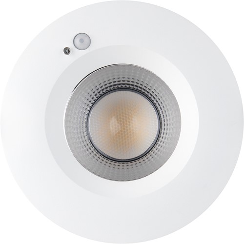 Pragmalux LED Downlight Mondial PIR IP54 facet wit 13-18W 1400-2100lm 3-CCT UGR<19 60D BØ176 - GØ150-160 +LED Driver incl.3P aansluitsnoer en splitter en TO, 1 in 2 uit-1
