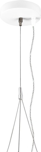 Pragmalux LED Opbouw-/pendelarmatuur Moon accessoire driepuntspendelset Ø140x25mm 3m Wit
