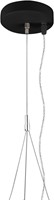 Pragmalux LED Opbouw-/pendelarmatuur Moon accessoire driepuntspendelset Ø140x25mm 3m Zwart