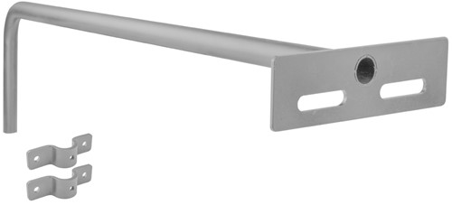 Pragmalux LED Breedstraler Auva G3 100W muursteun bevestigingsbeugel 1m grijs