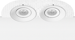 Pragmalux Inbouwspot Navis Trimless Rond 2V Kantelbaar wit RAL9003 - Incl. GU10 Fitting