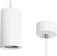 Pragmalux Pendelspot Nica-S Rond wit RAL9003 -  Incl. GU10 Fitting-2