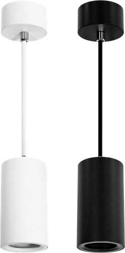 Pragmalux Pendelspot Nica-S Rond wit RAL9003 -  Incl. GU10 Fitting-3