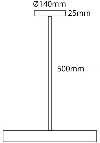 Pragmalux LED Opbouw-/pendelarmatuur Moon IP44 Ø1200mm Prisma direct/indirect max.160W 18950-20100lm 3CCT 3000-3500-4000K CRI90 Grijs - DALI NFC-5