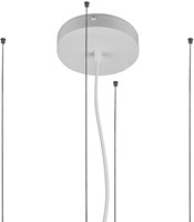 Pragmalux LED Opbouw-/pendelarmatuur Moon accessoire ophangset 4 punten met plafondkap Ø150x30mm 3m Grijs (Ø1200)