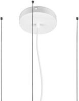 Pragmalux LED Opbouw-/pendelarmatuur Moon accessoire ophangset 3 punten met plafondkap Ø150x30mm 3m Wit