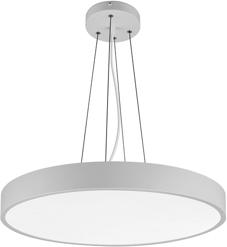 Pragmalux LED Opbouw-/pendelarmatuur Moon IP44 Ø1200mm Prisma direct/indirect 56-112W 6600-13800lm 3CCT 3000-3500-4000K CRI90 Grijs - DALI-3