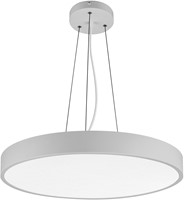 Pragmalux LED Opbouw-/pendelarmatuur Moon IP44 Ø380mm Prisma direct/indirect 14-28W 1650-3450lm 3CCT 3000-3500-4000K CRI90 Grijs - DALI-3
