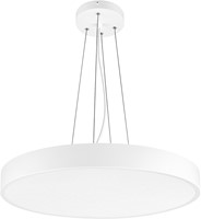 Pragmalux LED Opbouw-/pendelarmatuur Moon IP44 Ø1200mm Prisma direct/indirect 56-112W 6600-13800lm 3CCT 3000-3500-4000K CRI90 Wit - DALI-3