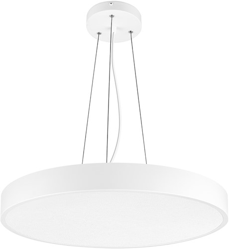 Pragmalux LED Opbouw-/pendelarmatuur Moon IP44 Ø320mm Prisma direct/indirect 14-28W 1650-3480lm 3CCT 3000-3500-4000K CRI90 Wit - DALI-2