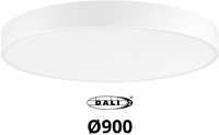 Pragmalux LED Opbouw-/pendelarmatuur Moon IP44 Ø900mm Prisma direct/indirect 56-112W 6600-14000lm 3CCT 3000-3500-4000K CRI90 Wit - DALI