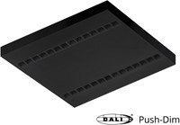 Pragmalux LED Opbouwarmatuur Optic zwarte reflector 60x60cm 36W 4050-4400lm 3000K-3500K-4000K 3CCT CRI>90 UGR<16 zwart RAL9005 + Philips DALI driver