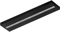 Pragmalux LED Opbouwarmatuur Optic hoogglans reflector 30x120cm 36W 4400-4800lm 3000K-3500K-4000K 3CCT CRI>90 UGR<16 zwart RAL9005 + Philips DALI driver-1