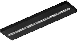 Pragmalux LED Opbouwarmatuur Optic hoogglans reflector 30x120cm 26-36W 3600-4800lm 3000K-3500K-4000K 3CCT CRI>90 UGR<16 zwart RAL9005 + Philips driver