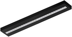Pragmalux LED Opbouwarmatuur Optic matte reflector 20x120cm 26-36W 3550-4750lm 3000K-3500K-4000K 3CCT CRI>90 UGR<16 zwart RAL9005 + Philips driver