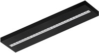 Pragmalux LED Opbouwarmatuur Optic matte reflector 30x120cm 36W 4350-4750lm 3000K-3500K-4000K 3CCT CRI>90 UGR<16 zwart RAL9005 + Philips DALI driver-1