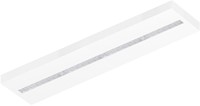 Pragmalux LED Opbouwarmatuur Optic transparant reflector 30x120cm 36W 4400-4800lm 3000K-3500K-4000K 3CCT CRI>90 UGR<16 wit RAL9003 + Philips DALI driver-1