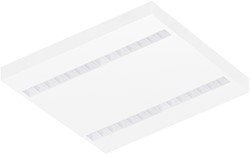 Pragmalux LED Opbouwarmatuur Optic witte reflector 60x60cm 26-36W 3550-4750lm 3000K-3500K-4000K 3CCT CRI>90 UGR<16 wit RAL9003 + Philips driver