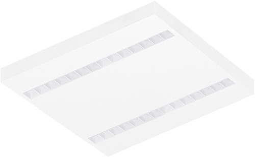 Pragmalux LED Opbouwarmatuur Optic witte reflector 60x60cm 36W 4350-4750lm 3000K-3500K-4000K 3CCT CRI>90 UGR<16 wit RAL9003 + Philips DALI driver-1