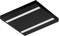 Pragmalux LED Opbouwarmatuur Optic witte reflector 60x60cm 26-36W 3550-4750lm 3000K-3500K-4000K 3CCT CRI>90 UGR<16 zwart RAL9005 + Philips driver