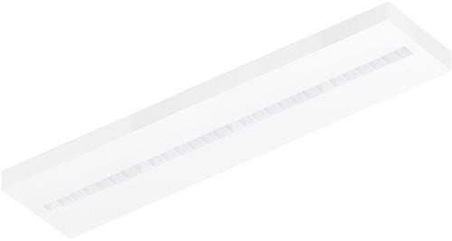 Pragmalux LED Opbouwarmatuur Optic witte reflector 30x120cm 36W 4350-4750lm 3000K-3500K-4000K 3CCT CRI>90 UGR<16 wit RAL9003 + Philips DALI driver-1