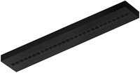 Pragmalux LED Opbouwarmatuur Optic zwarte reflector 20x120cm 26-36W 3200-4400lm 3000K-3500K-4000K 3CCT CRI>90 UGR<16 zwart RAL9005 + Philips driver