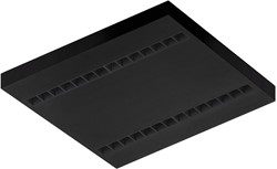 Pragmalux LED Opbouwarmatuur Optic zwarte reflector 60x60cm 26-36W 3200-4400lm 3000K-3500K-4000K 3CCT CRI>90 UGR<16 zwart RAL9005 + Philips driver