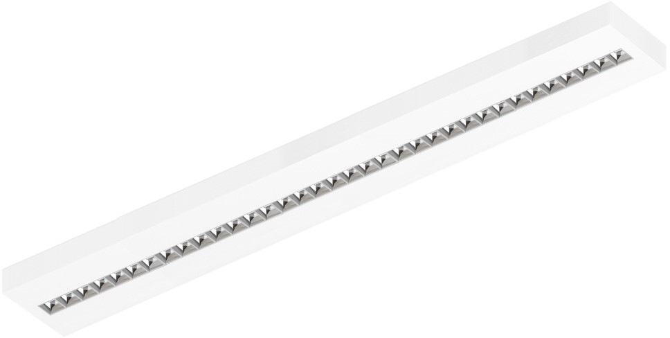 Pragmalux LED Overflademonteret armatur Optisk højglans reflektor 200x1570mm 38-50W 4950-6700lm 3000K-3500K-4000K 3CCT CRI>90 UGR<16 hvid RAL9003 + Osram driver