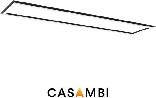 Pragmalux LED Frame Paneel Conto 30x120cm 40W 3CCT 3000K-3500K-4000K 4600-5000lm zwart +TCI Casambi Driver (2x28W)