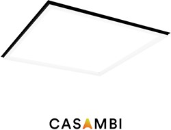 Pragmalux LED Frame Paneel Conto 60x60cm 40W 3CCT 3000K-3500K-4000K 4600-5000lm zwart +TCI Casambi Driver (4x14W)