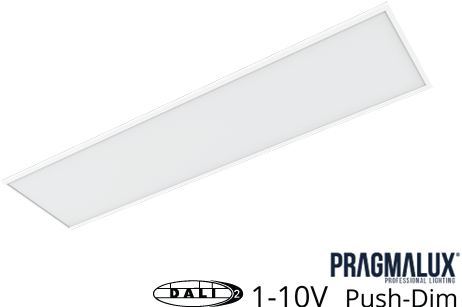 Pragmalux LED Paneel 30x120cm Essence G3 25-34W 3000K-6000K 3-CCT 3050-4350lm UGR<19 +Universele Driver (DALI2, 1-10V, Push-dim) (2x28W)
