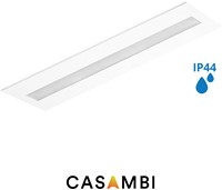 Pragmalux LED Paneel Flexcore IP44 30x120cm 36W 4850-5100lm 3000K-3500K-4000K 3CCT CRI>90 UGR<19 wit RAL9003 +TCI Casambi Driver